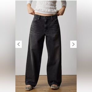 Levi's Premium Black Baggy Dad Jeans